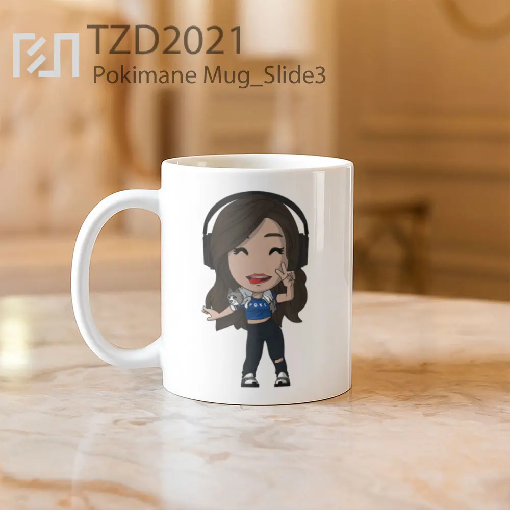 Pokimane Mug - All-side / Desain
