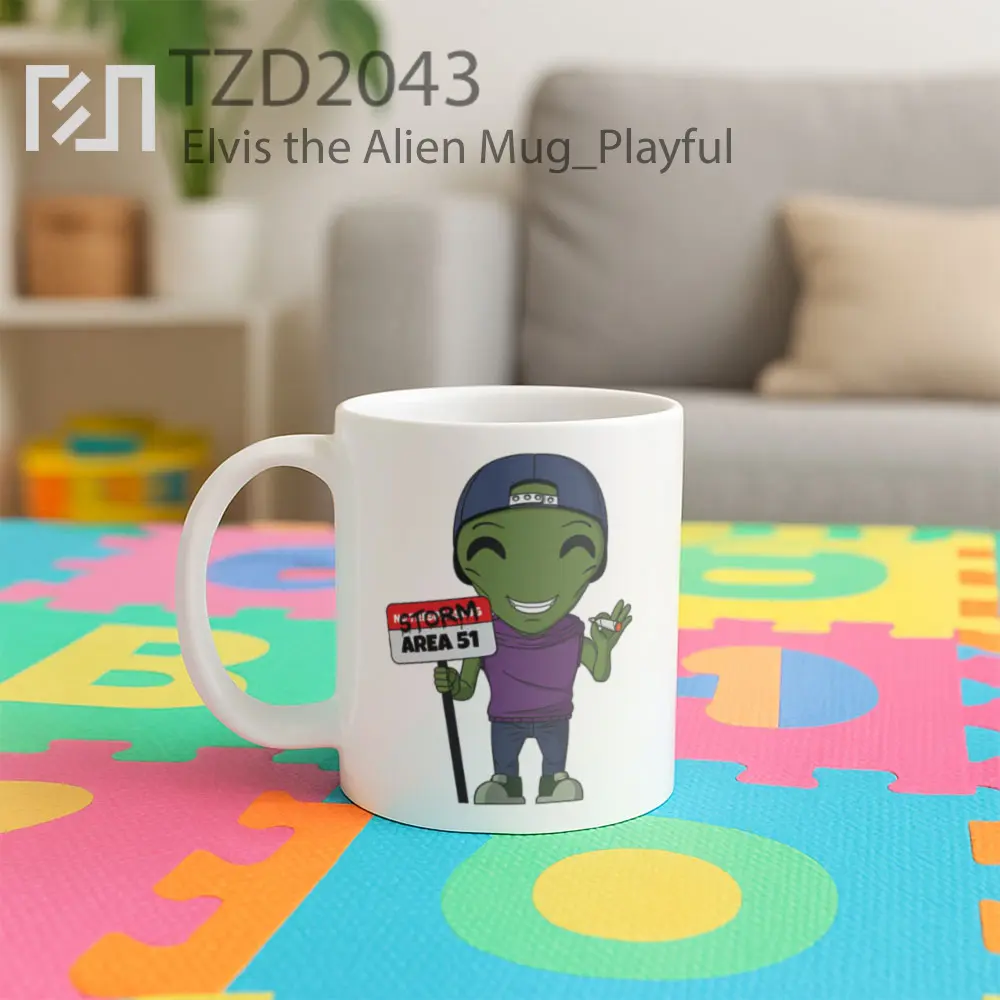Elvis the Alien Mug - All-side / Desain