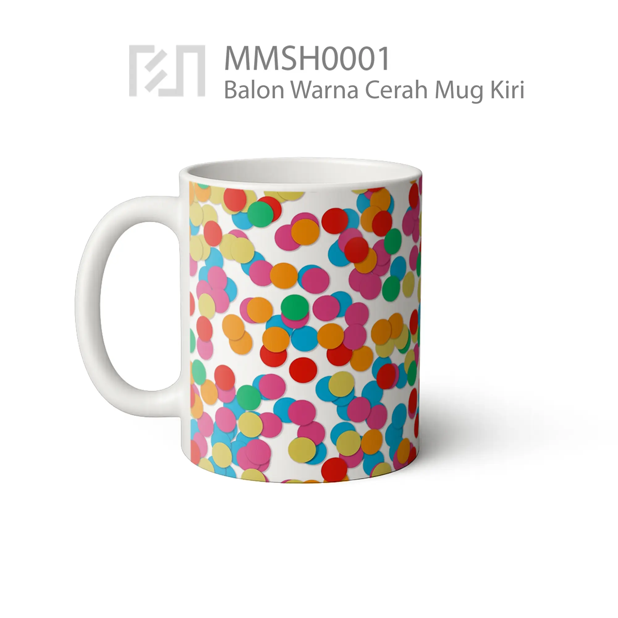 MMSH0001 Balon Warna Cerah Mug
