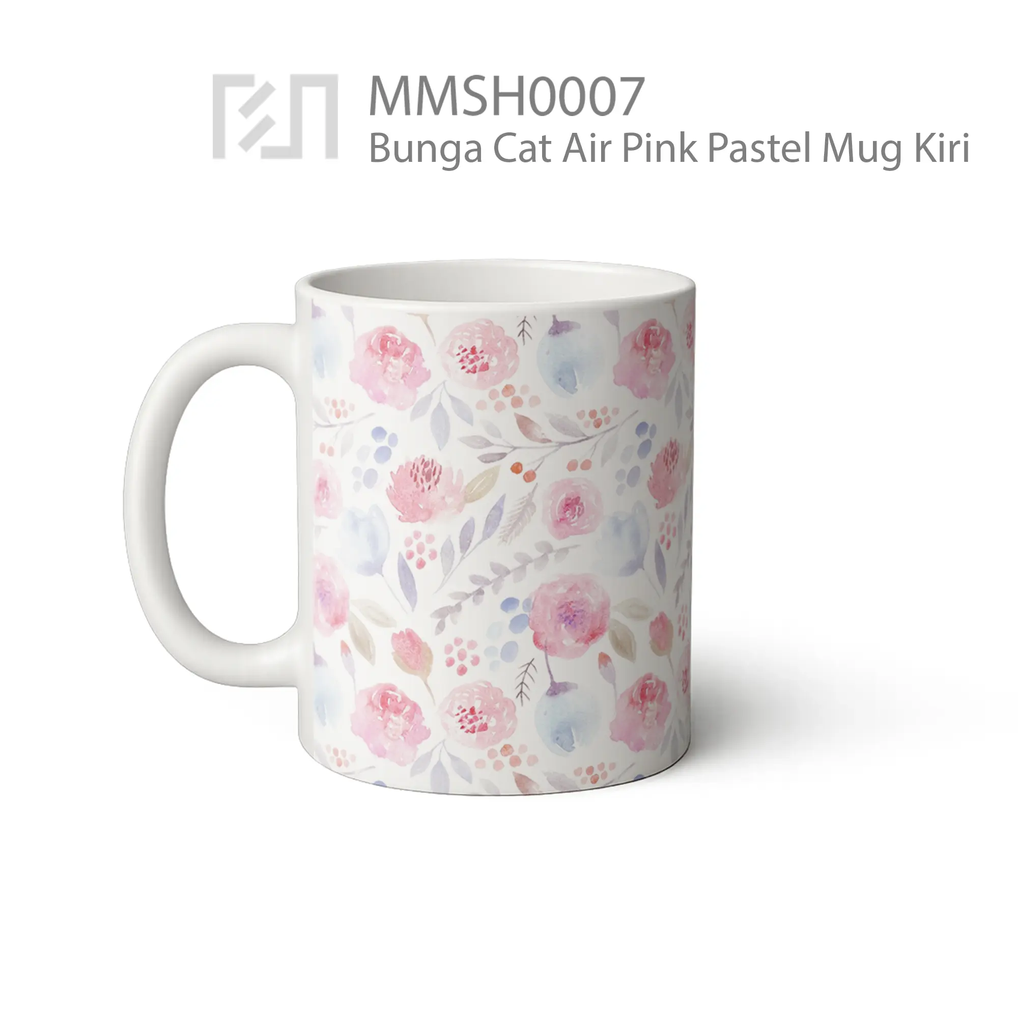 MMSH0007 Bunga Cat Air Pink Pastel Mug
