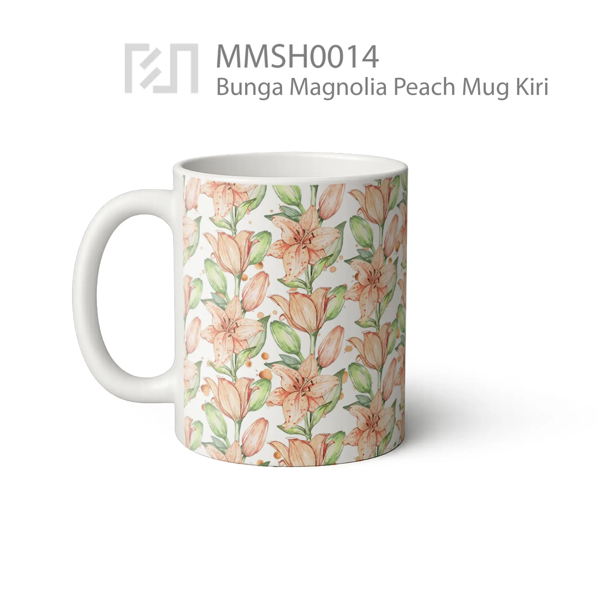 MMSH0014 Bunga Magnolia Peach Mug
