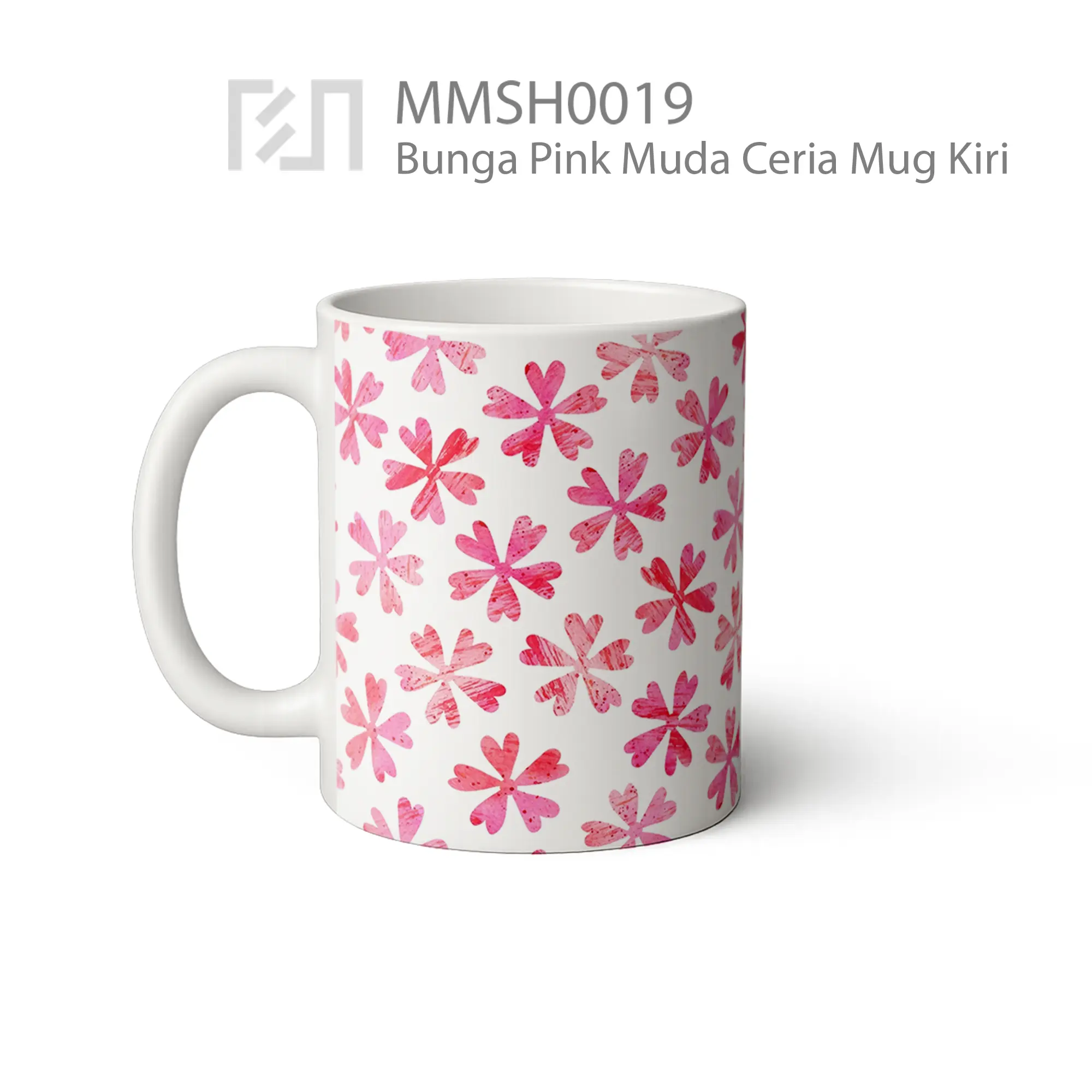 MMSH0019 Bunga Pink Muda Ceria Mug