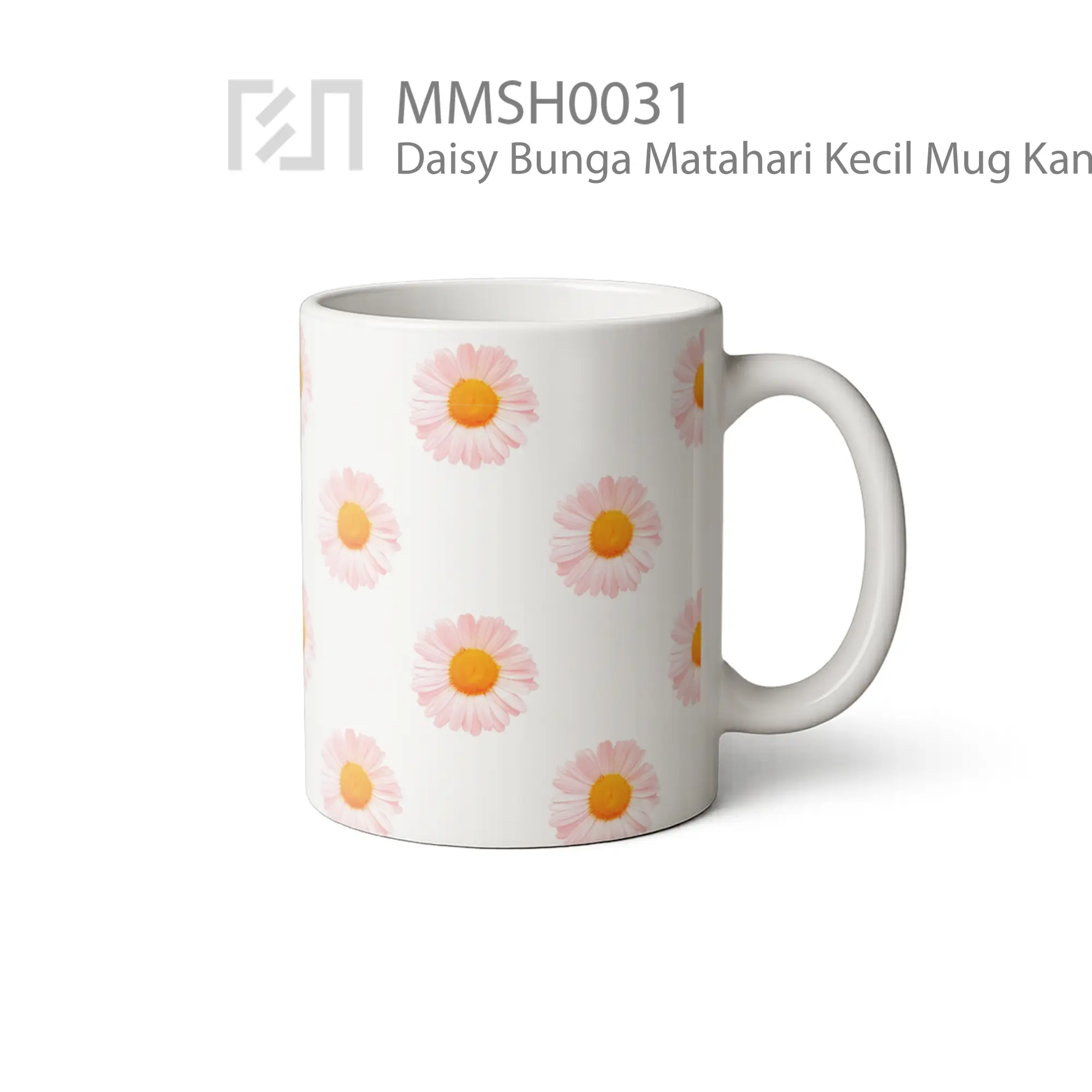 MMSH0031 Daisy Bunga Matahari Kecil Mug - Tampak Kanan