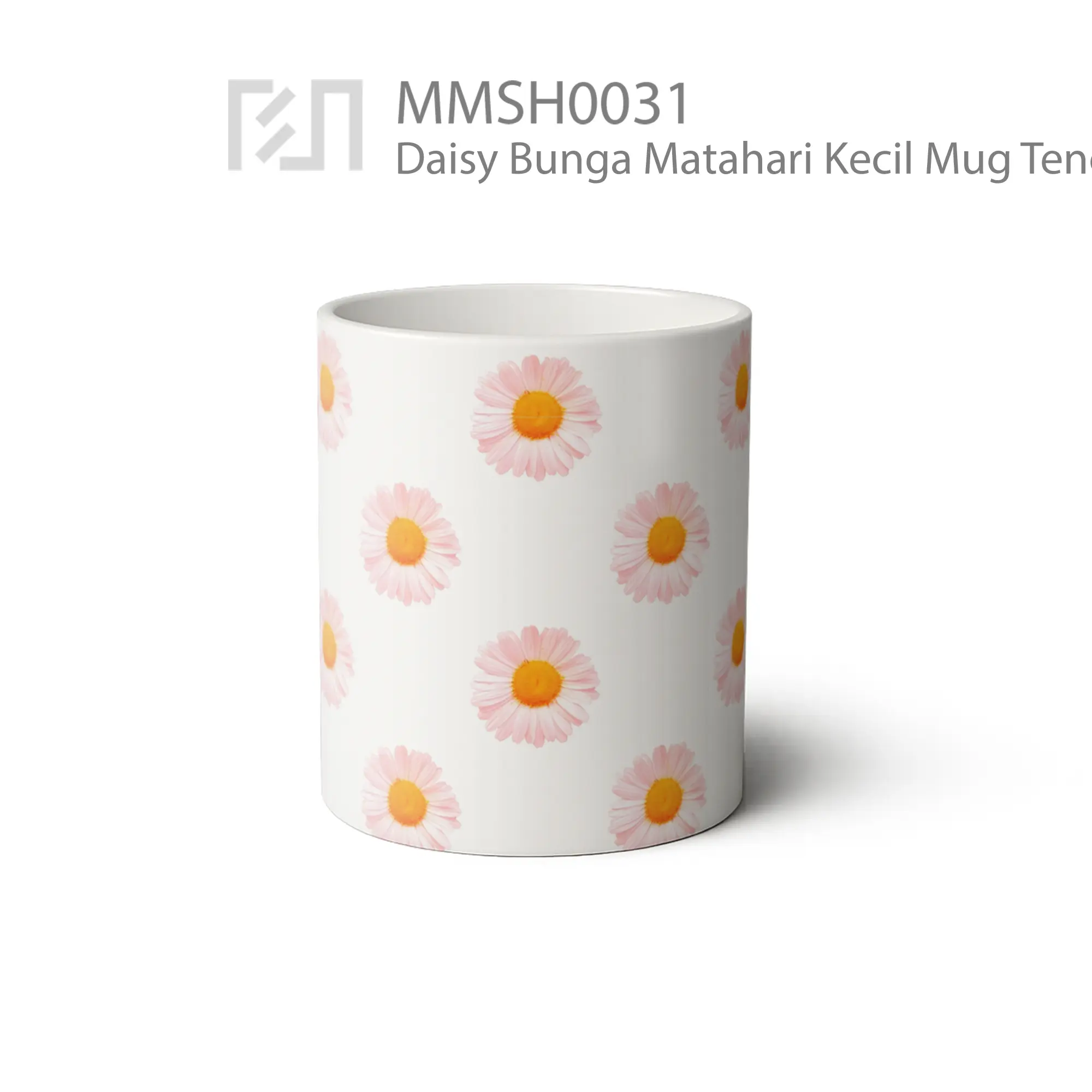 MMSH0031 Daisy Bunga Matahari Kecil Mug - Tampak Tengah