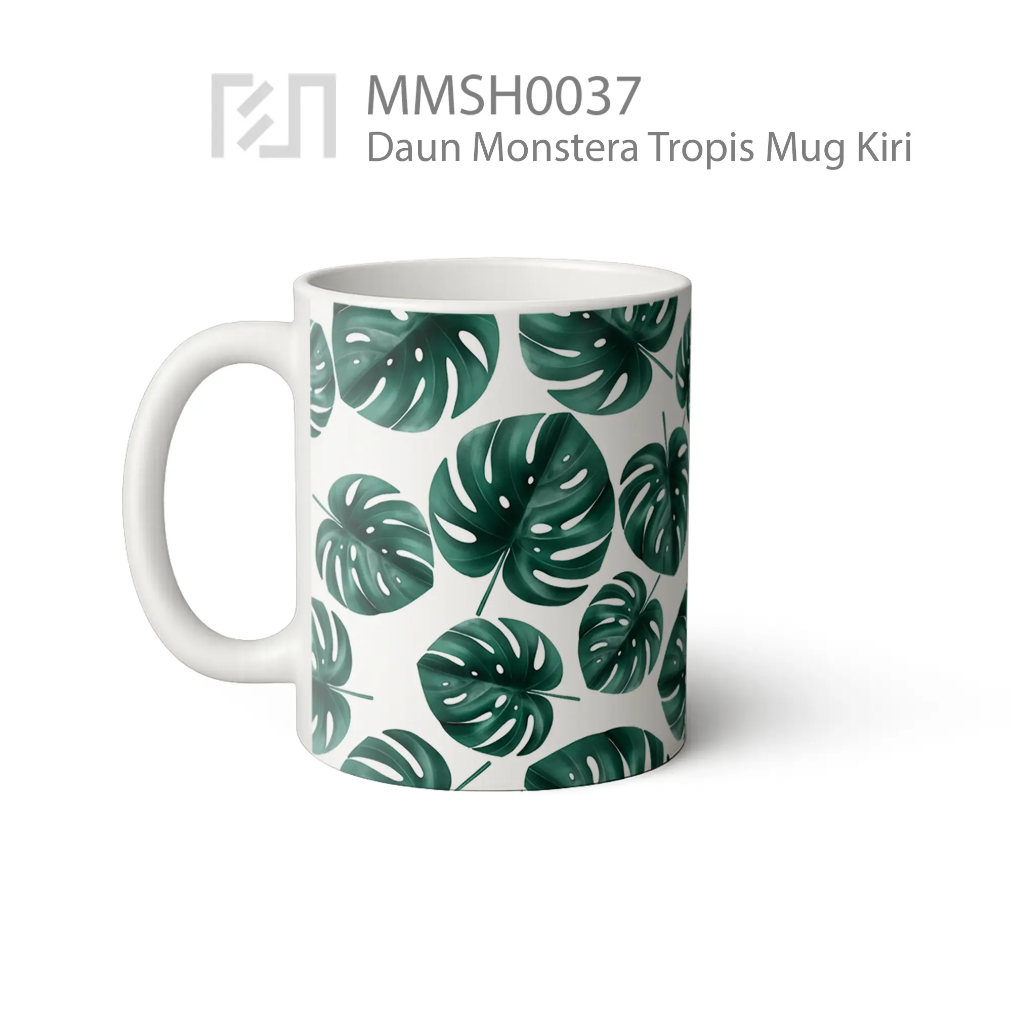 MMSH0037 Daun Monstera Tropis Mug