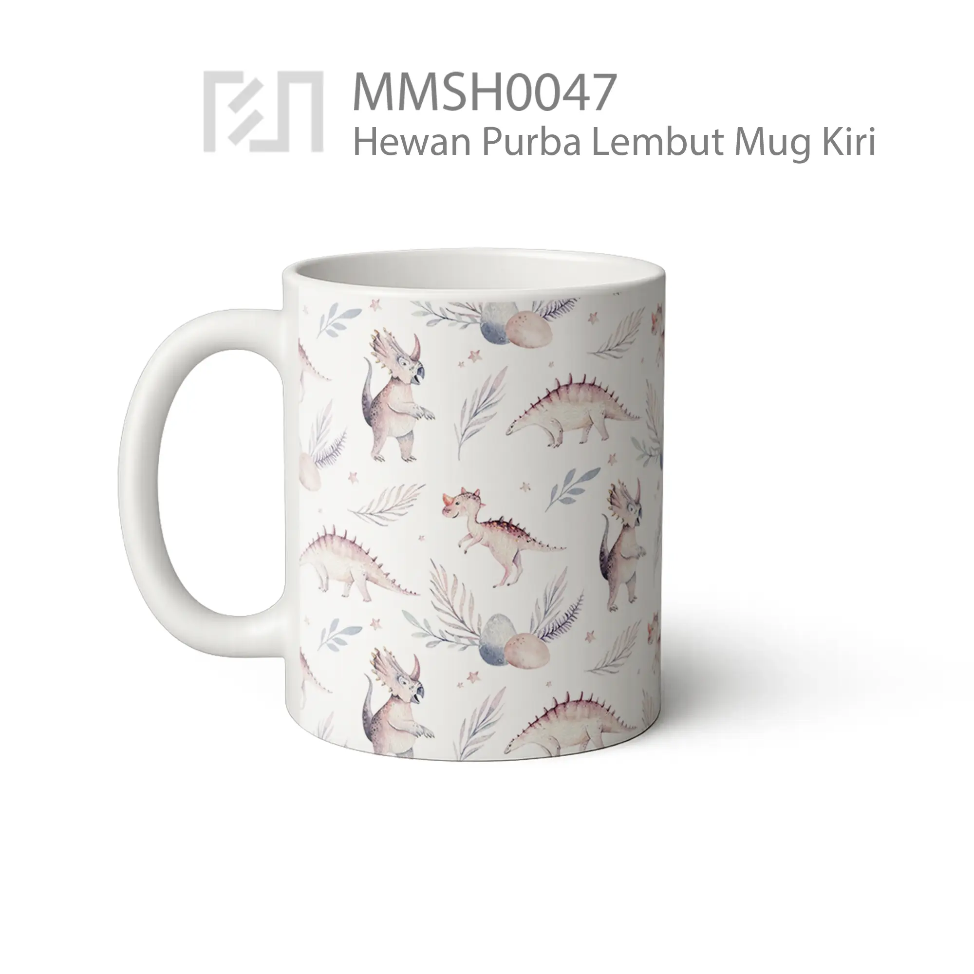 MMSH0047 Hewan Purba Lembut Mug