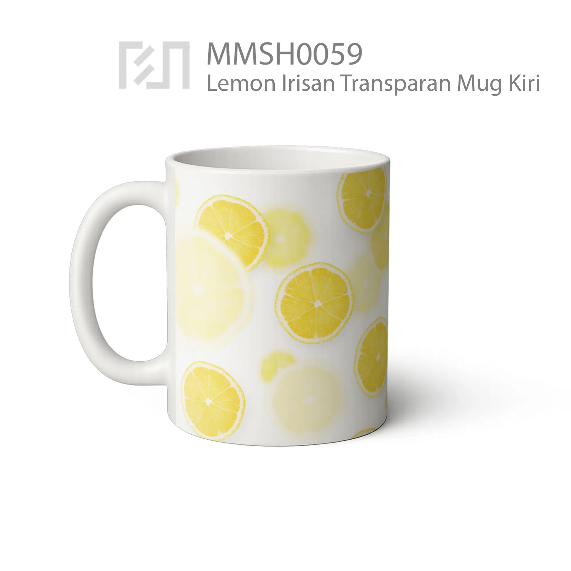 MMSH0059 Lemon Irisan Transparan Mug