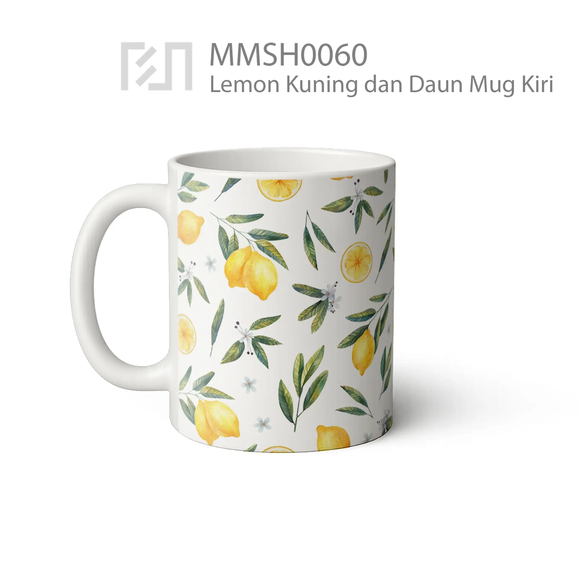 MMSH0060 Lemon Kuning dan Daun Mug