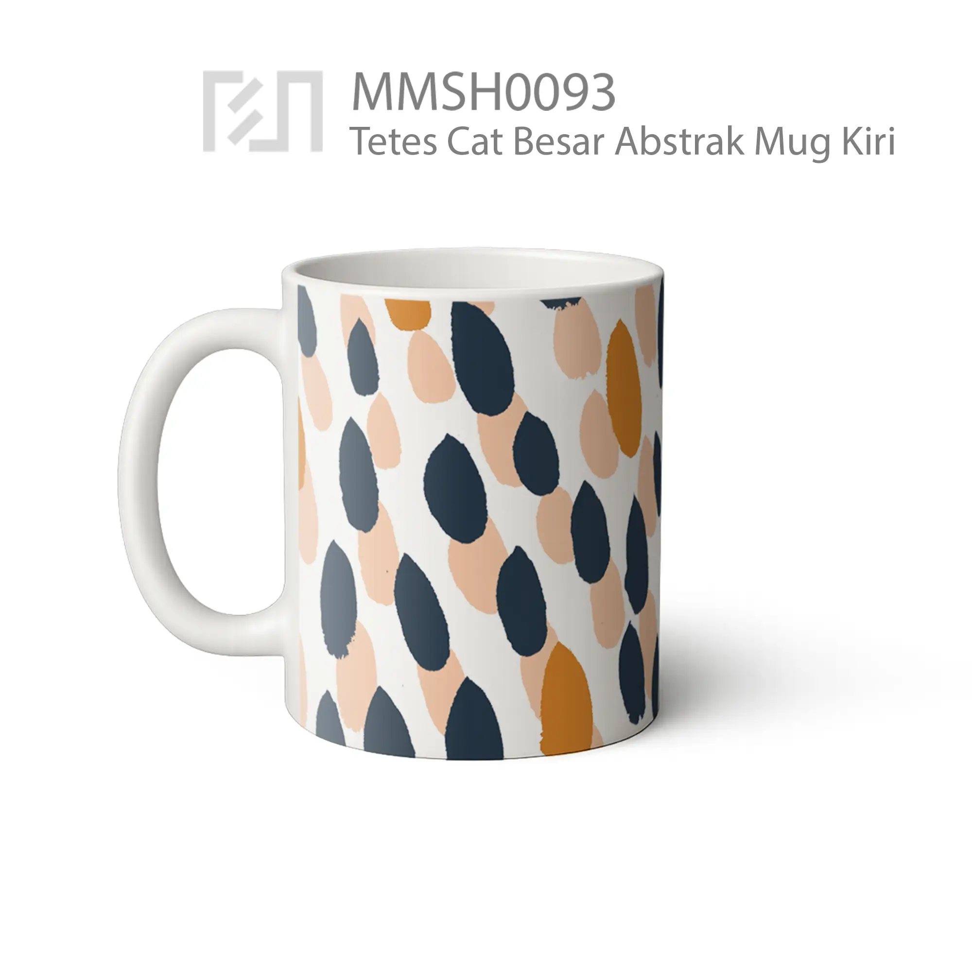MMSH0093 Tetes Cat Besar Abstrak Mug