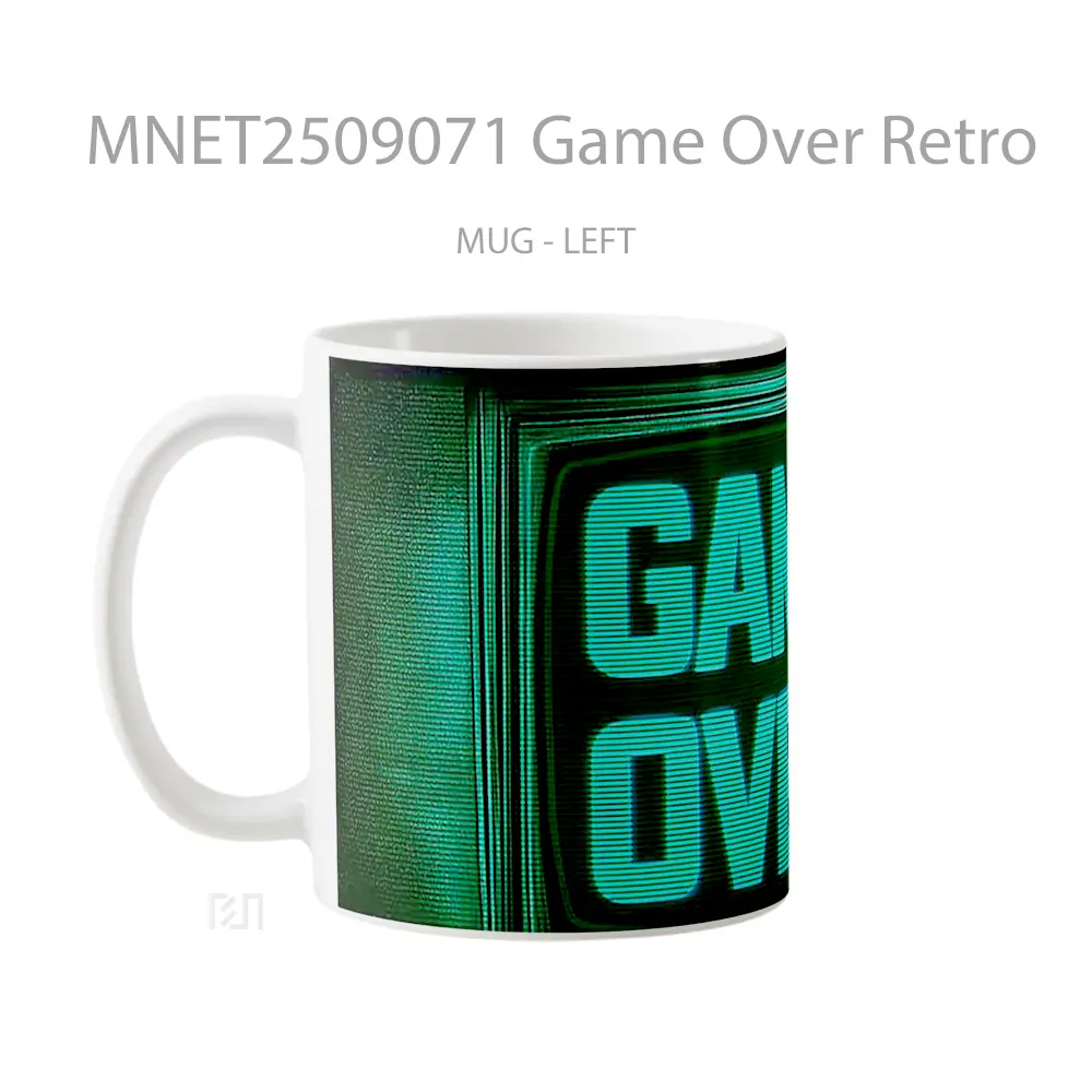 Game Over Retro Mug MNET2509071 - All-side / Desain
