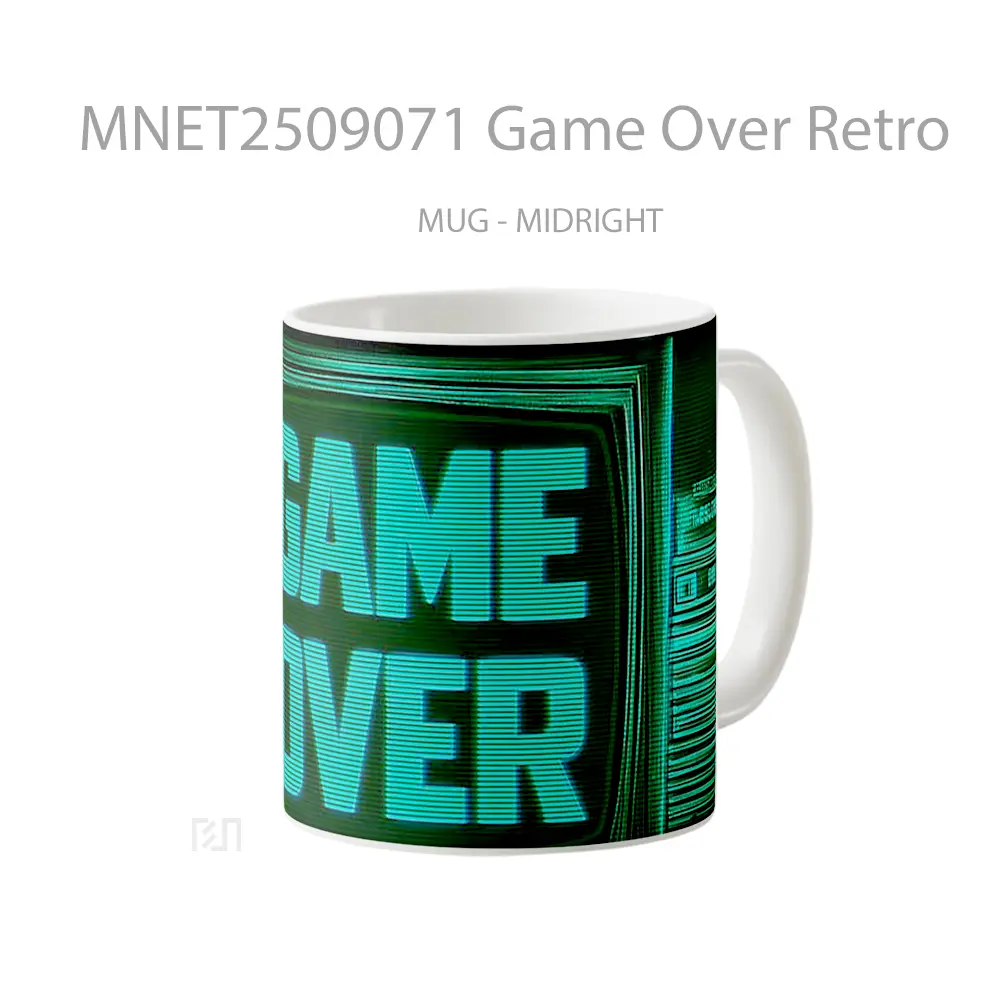 Game Over Retro Mug MNET2509071 - All-side / Desain