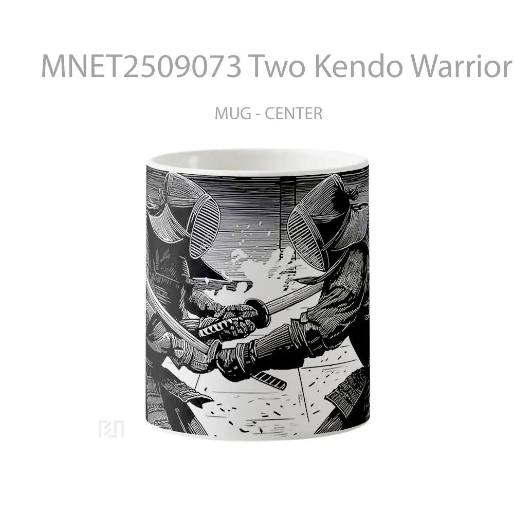 Two Kendo Warriors Clashing Swords Mug MNET2509073 - All-side / Desain