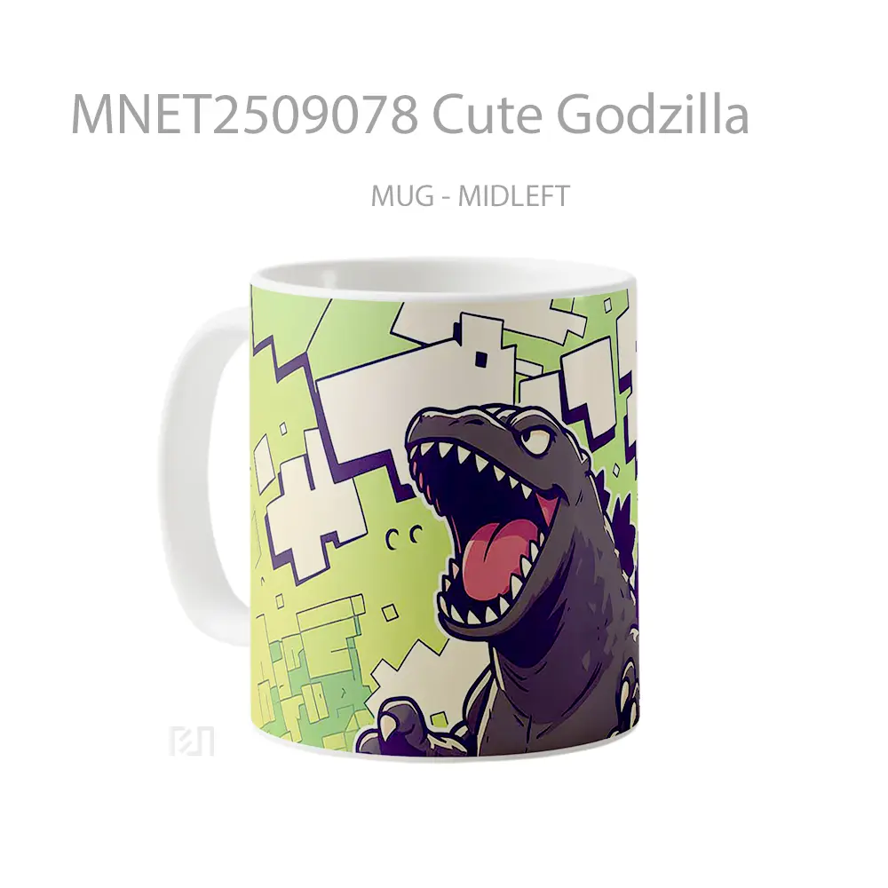 Cute Godzilla Mug MNET2509078 - All-side / Desain