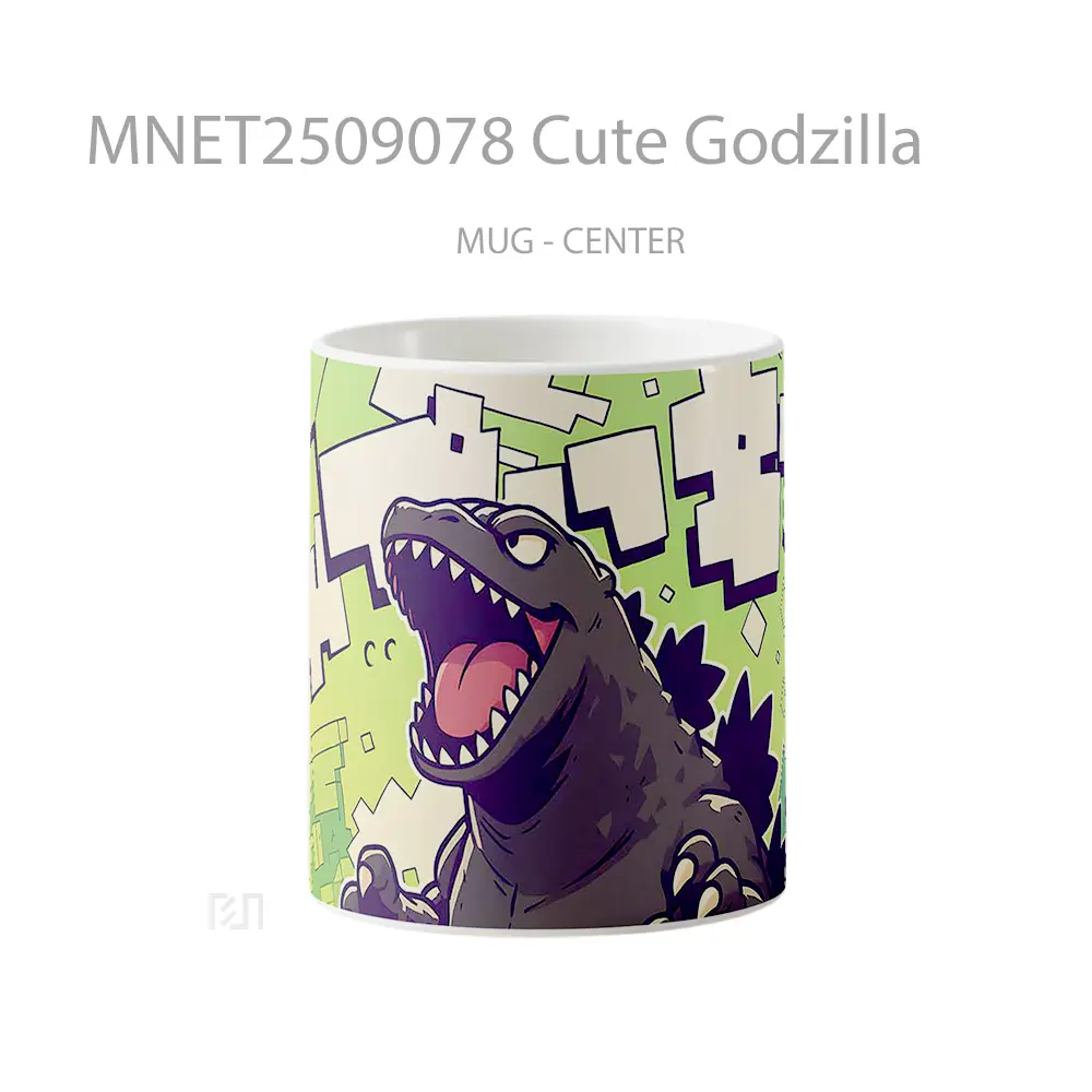 Cute Godzilla Mug MNET2509078 - All-side / Desain