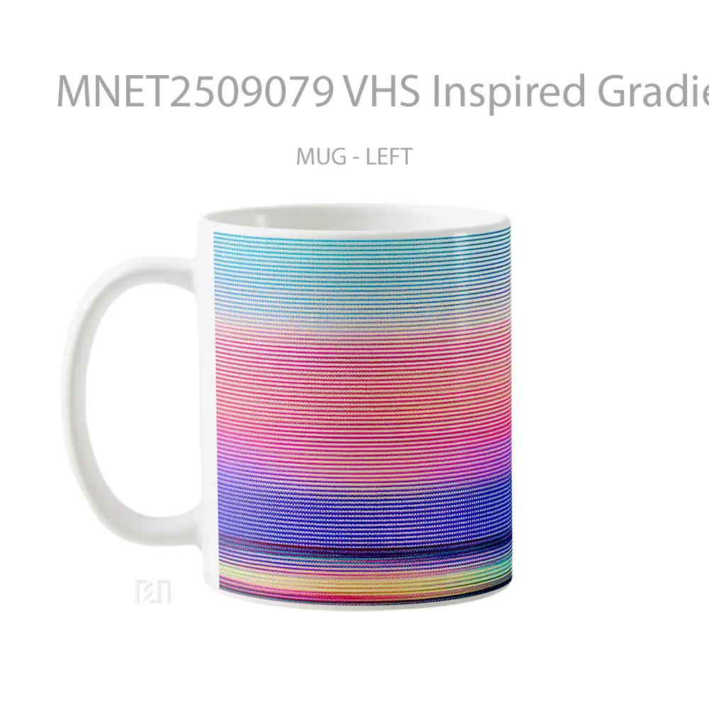 Vhs Inspired Gradient Noise Mug MNET2509079 - All-side / Desain