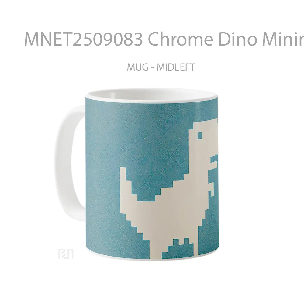 Chrome Dino Minimalist Mug MNET2509083 - All-side / Desain