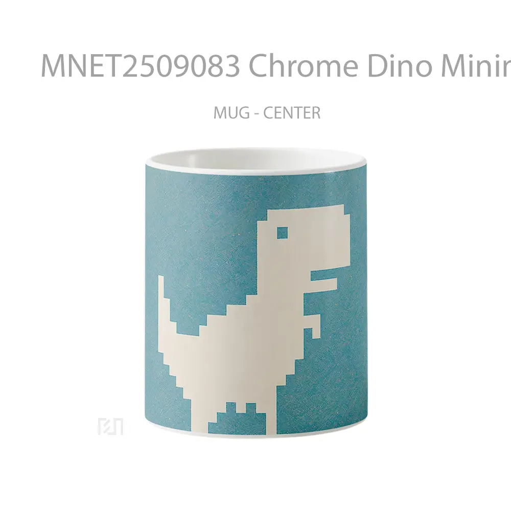 Chrome Dino Minimalist Mug MNET2509083 - All-side / Desain