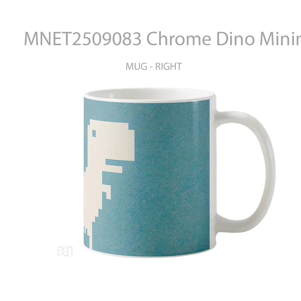 Chrome Dino Minimalist Mug MNET2509083