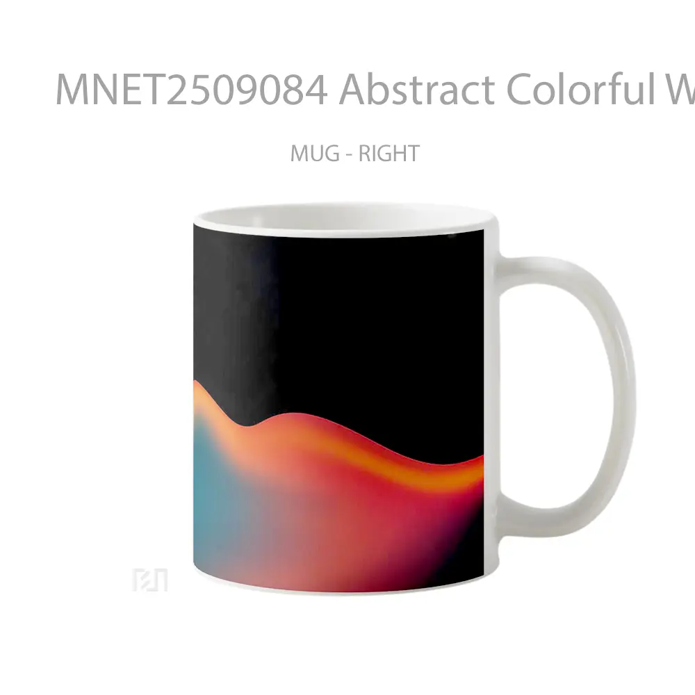 Abstract Colorful Wave Gradient Mug MNET2509084
