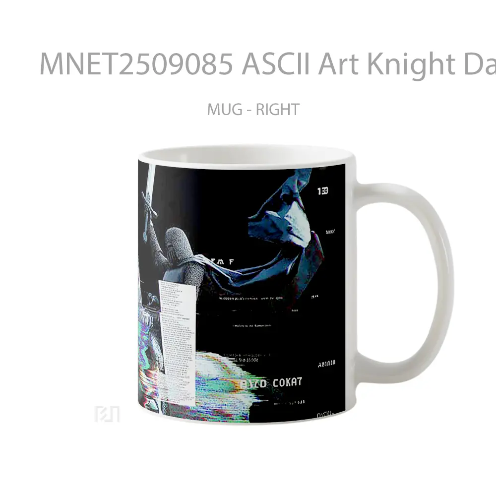 Ascii Art Knight Data Stream Mug MNET2509085