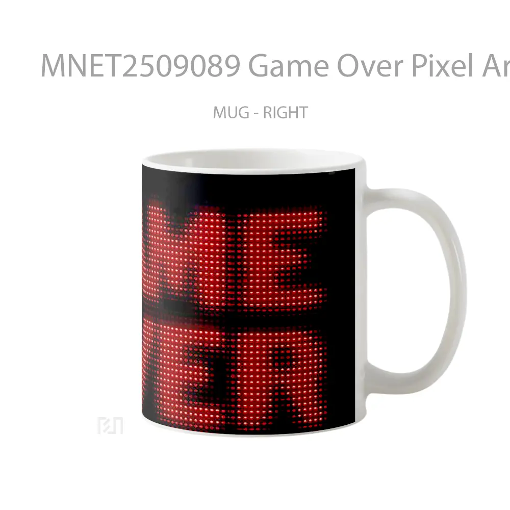 Game Over Pixel Art Red Glow Mug MNET2509089