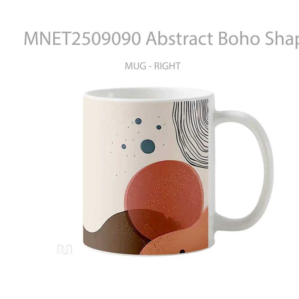Abstract Boho Shapes Minimalist Mug MNET2509090