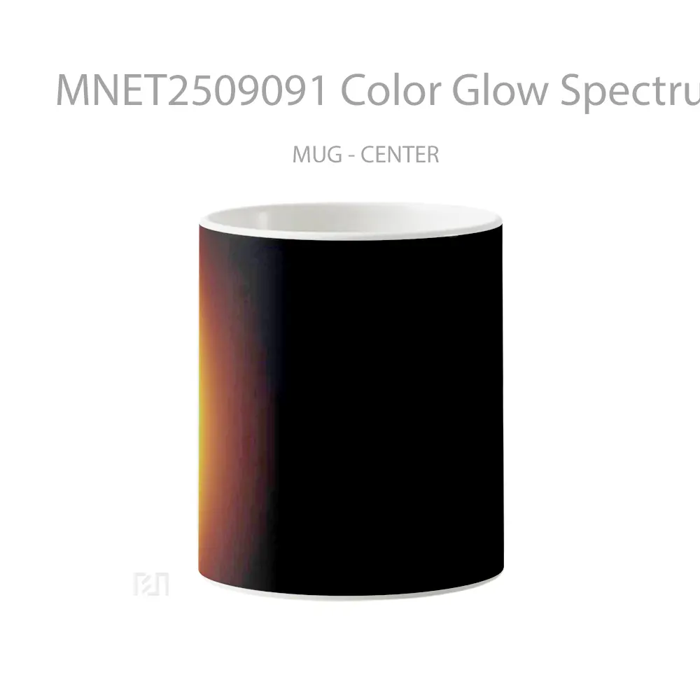 Color Glow Spectrum Gradient Black Mug MNET2509091 - All-side / Desain