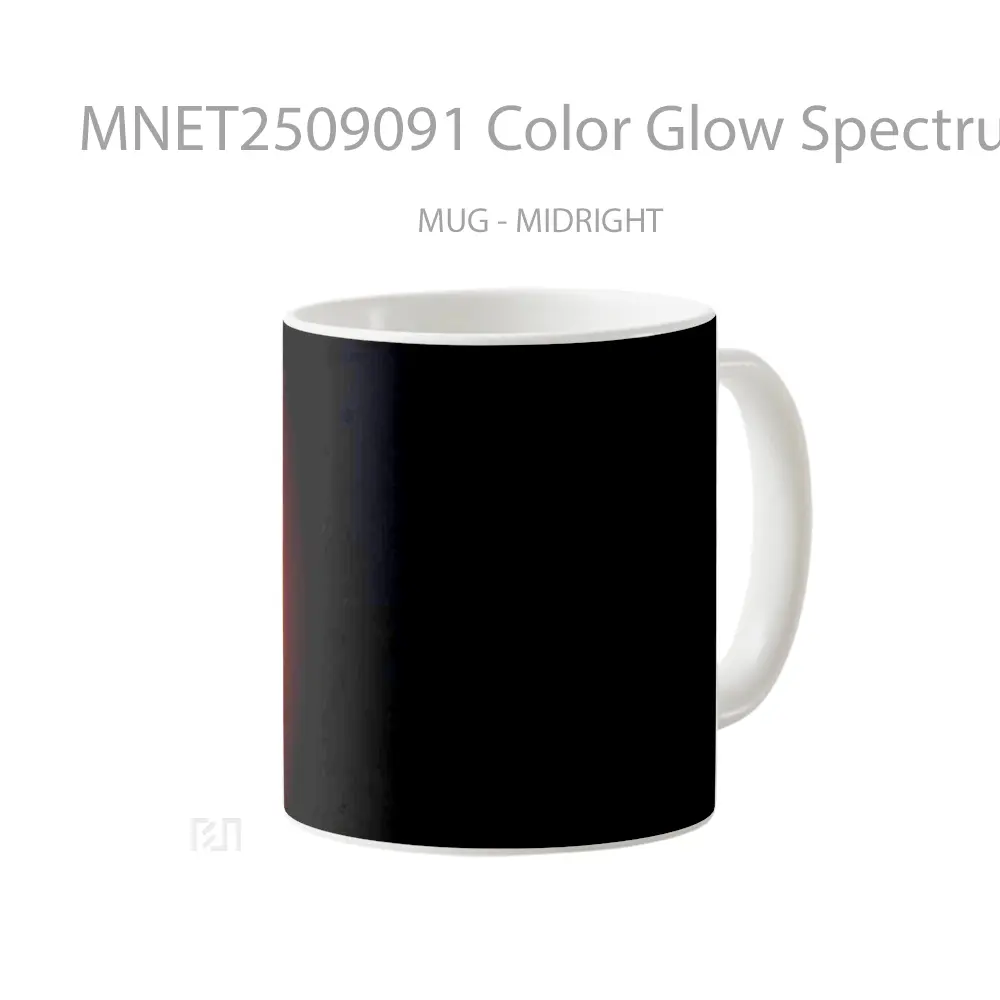 Color Glow Spectrum Gradient Black Mug MNET2509091 - All-side / Desain