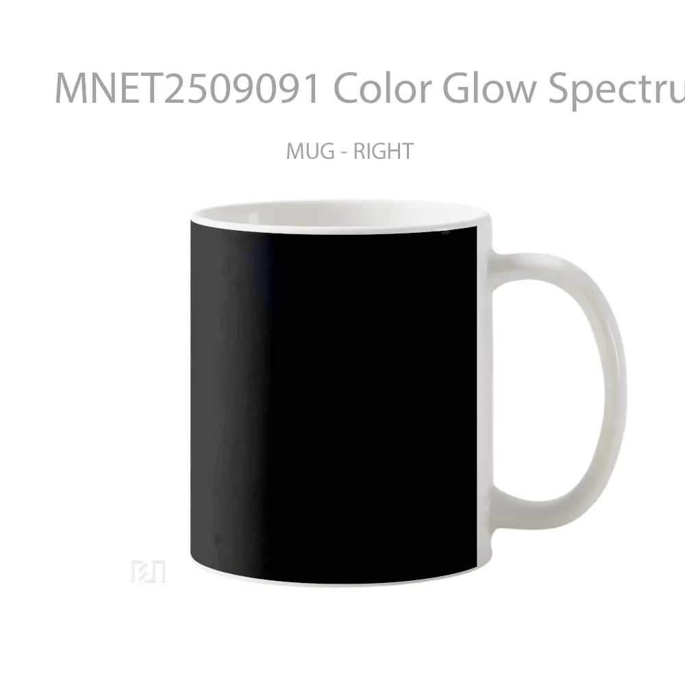 Color Glow Spectrum Gradient Black Mug MNET2509091