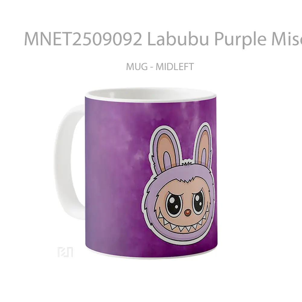 Labubu Purple Mischievous Mug MNET2509092 - All-side / Desain
