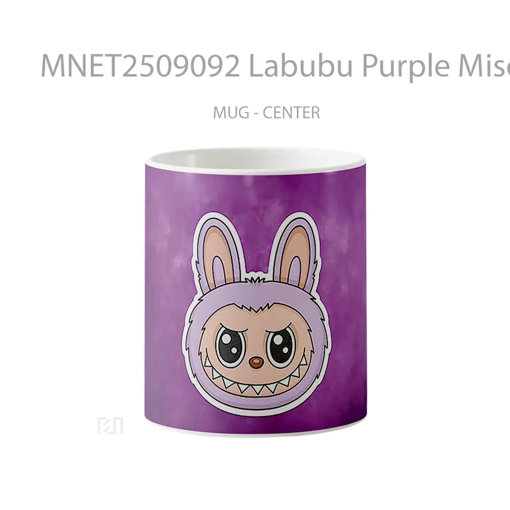 Labubu Purple Mischievous Mug MNET2509092 - All-side / Desain