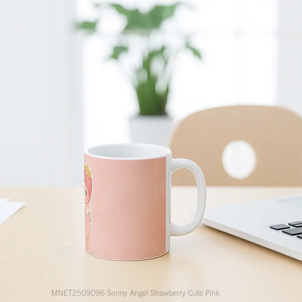 Sonny Angel Strawberry Cute Pink Mug MNET2509096 - All-side / Desain
