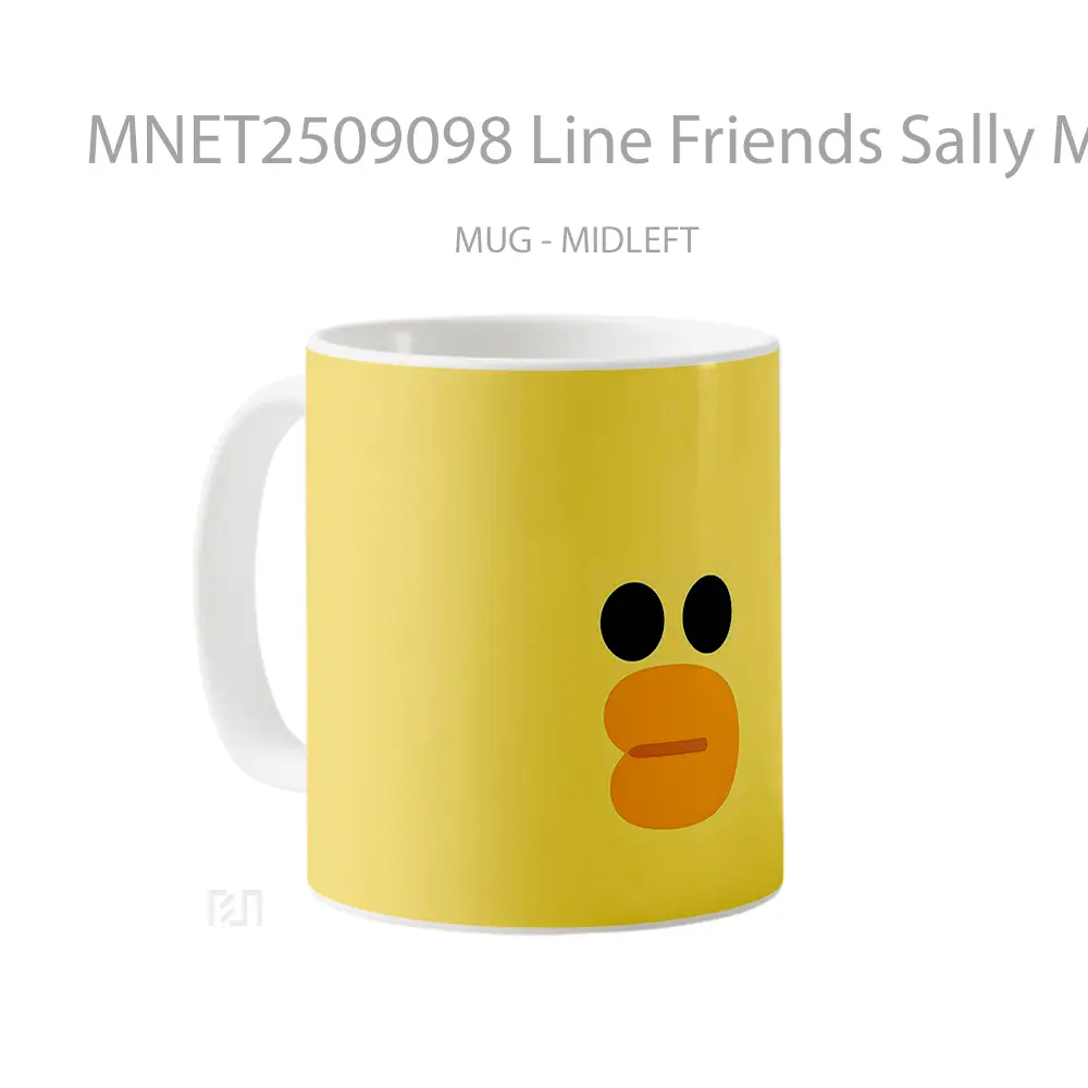 Line Friends Sally Minimal Duck Face Mug MNET2509098 - All-side / Desain