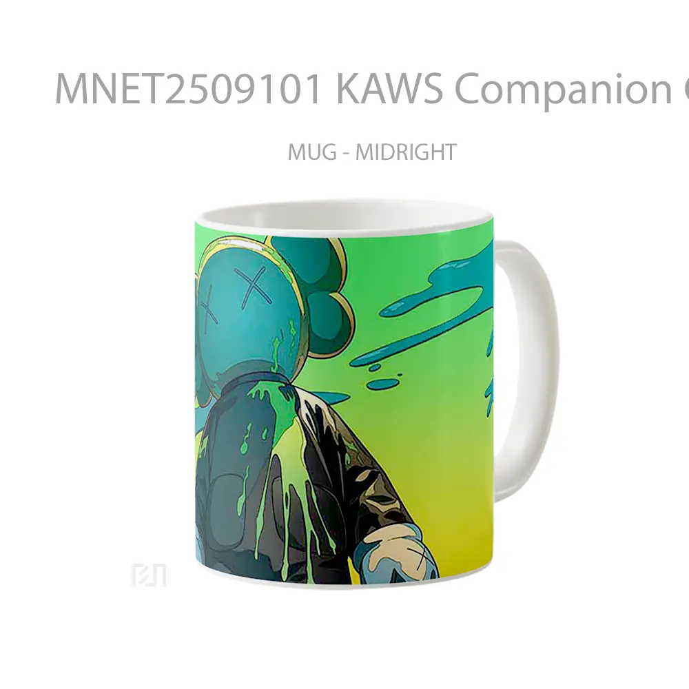 Kaws Companion Green Splatter Mug MNET2509101 - All-side / Desain