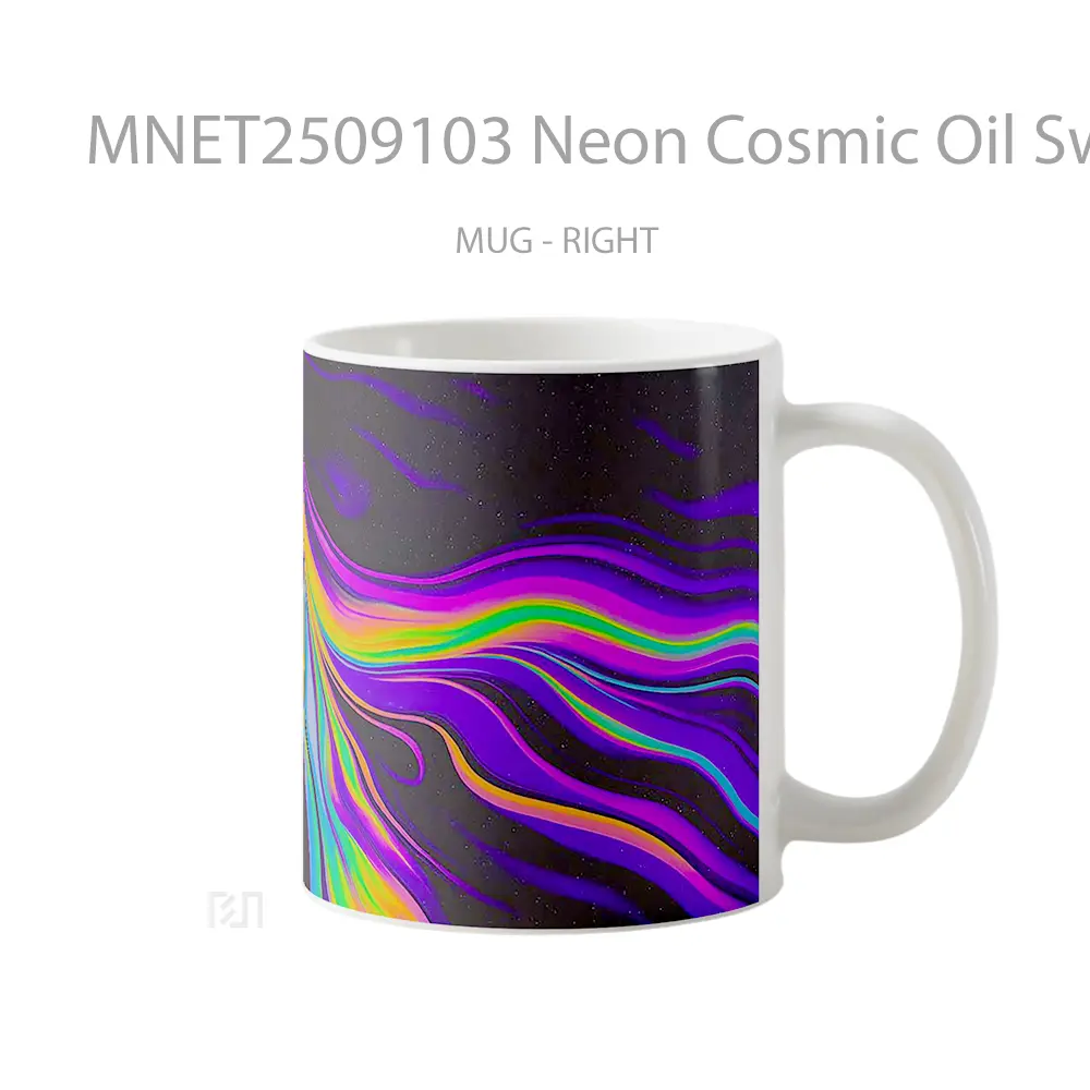 Neon Cosmic Oil Swirl Mug MNET2509103