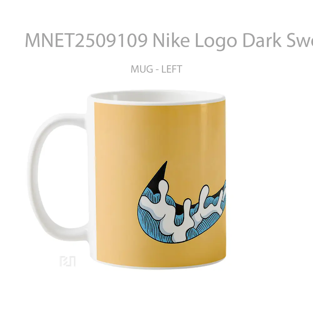 Nike Logo Dark Swoosh Orange Mug MNET2509109 - All-side / Desain