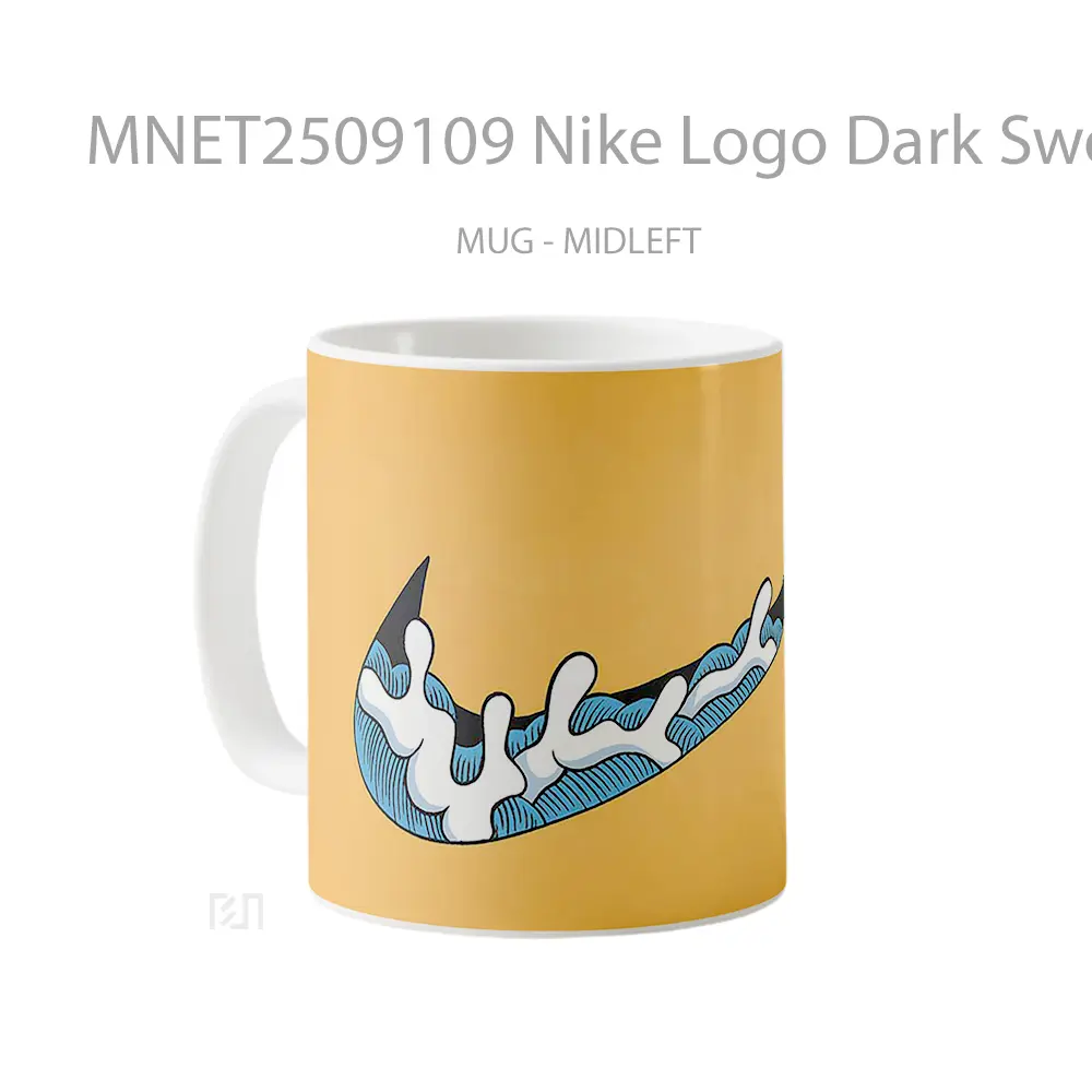 Nike Logo Dark Swoosh Orange Mug MNET2509109 - All-side / Desain