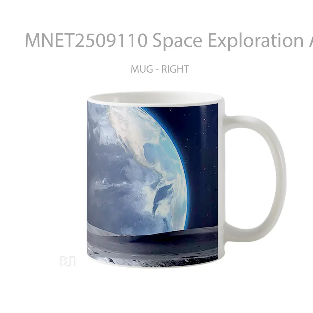Space Exploration Astronaut Moon Earth Mug MNET2509110