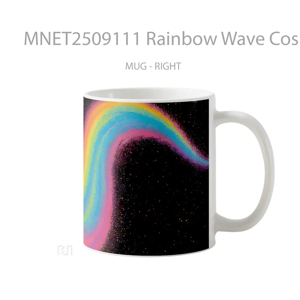 Rainbow Wave Cosmic Paint Mug MNET2509111