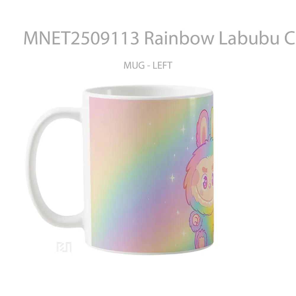 Rainbow Labubu Cute Character Mug MNET2509113 - All-side / Desain