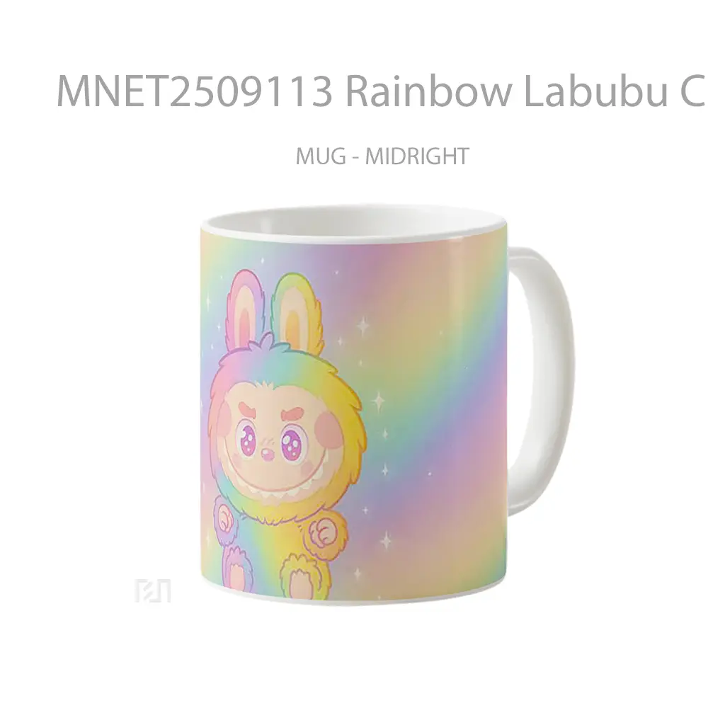 Rainbow Labubu Cute Character Mug MNET2509113 - All-side / Desain