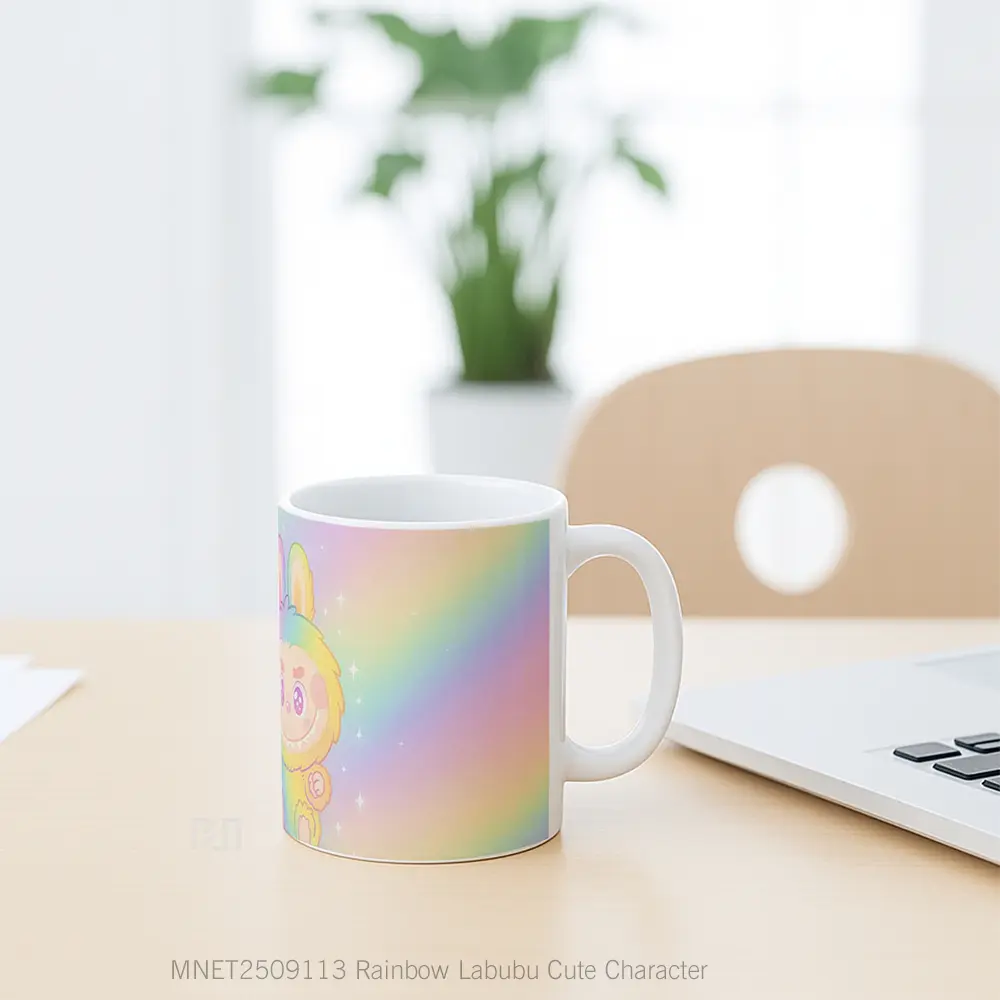 Rainbow Labubu Cute Character Mug MNET2509113 - All-side / Desain