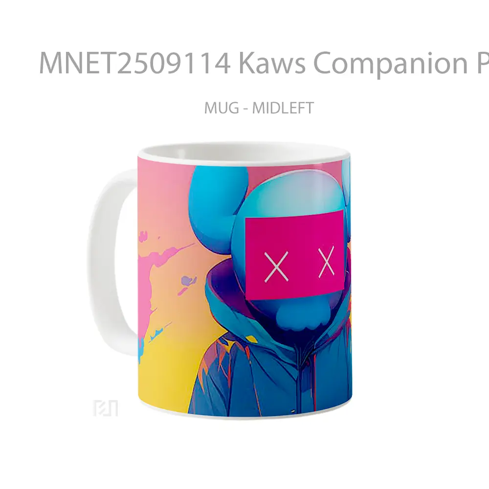 Kaws Companion Pink Mask Mug MNET2509114 - All-side / Desain