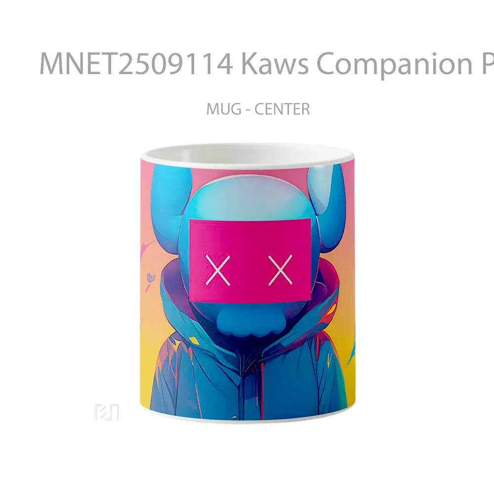 Kaws Companion Pink Mask Mug MNET2509114 - All-side / Desain