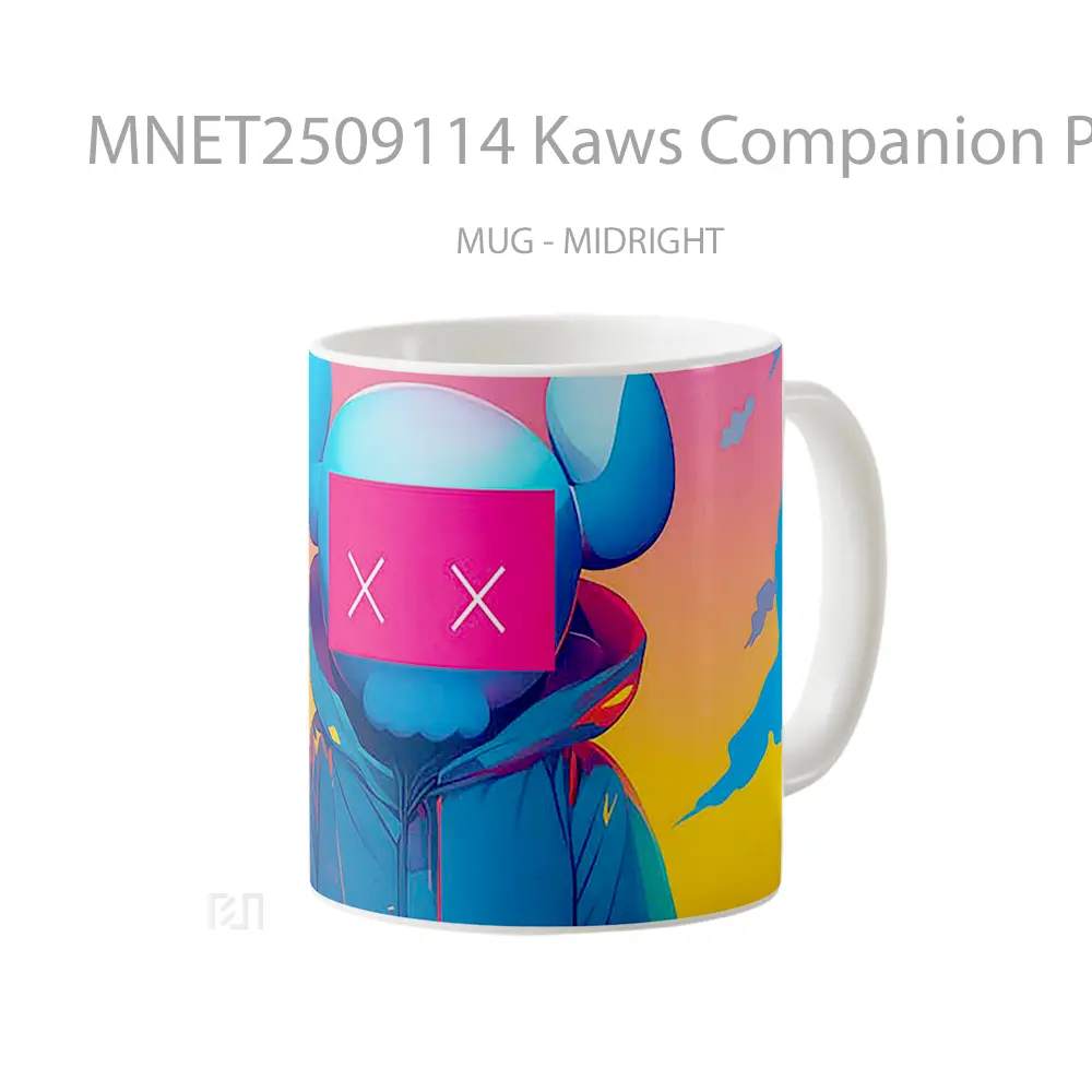 Kaws Companion Pink Mask Mug MNET2509114 - All-side / Desain
