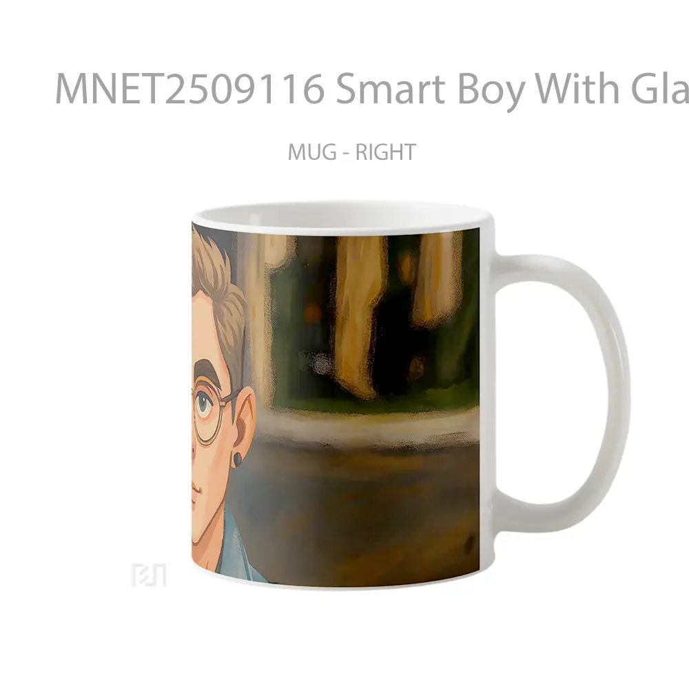Smart Boy With Glasses Mug MNET2509116