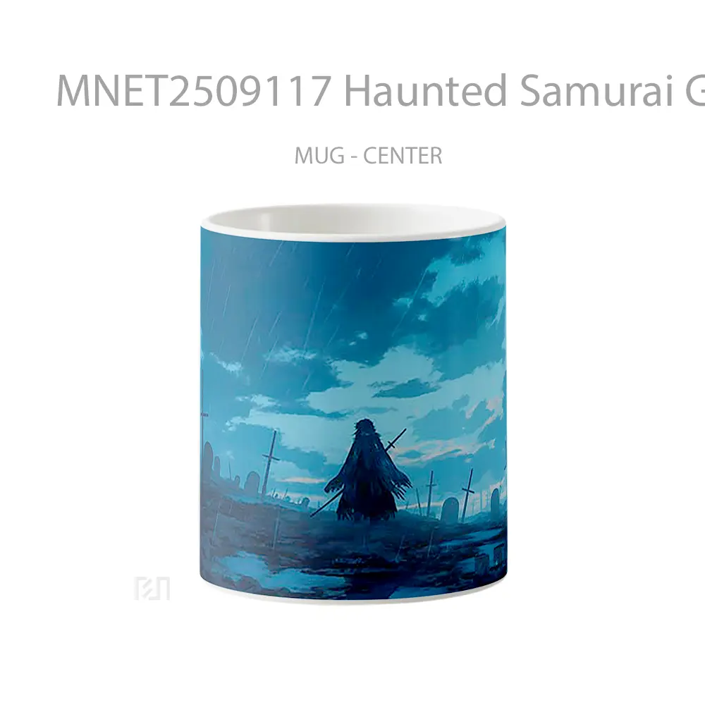 Haunted Samurai Graveyard Mug MNET2509117 - All-side / Desain