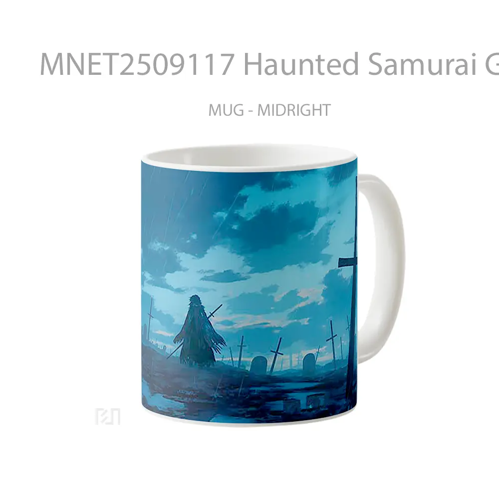 Haunted Samurai Graveyard Mug MNET2509117 - All-side / Desain