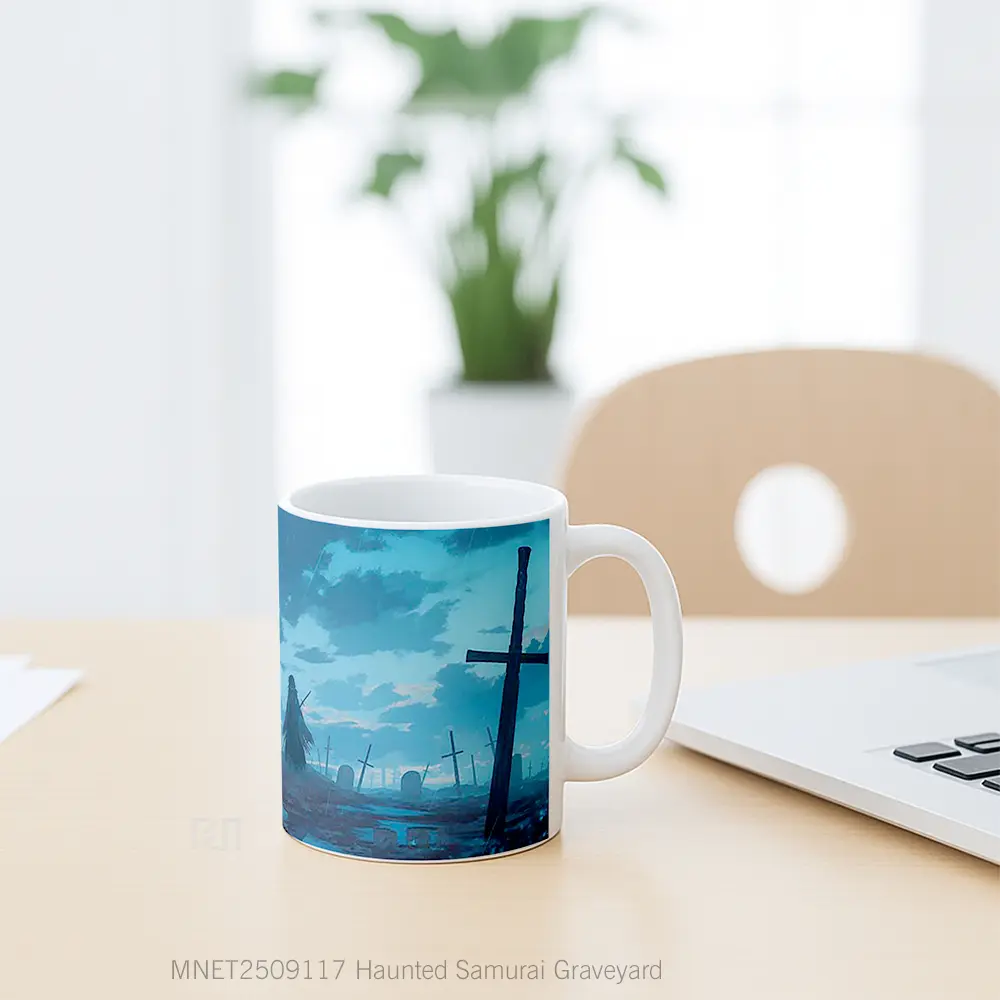 Haunted Samurai Graveyard Mug MNET2509117 - All-side / Desain
