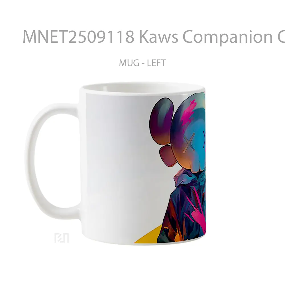 Kaws Companion Colorful Splatter Mug MNET2509118 - All-side / Desain